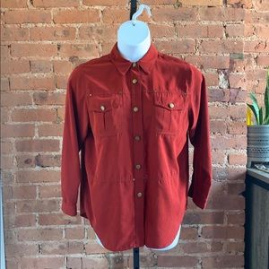 SOLD Burnt Orange button down top